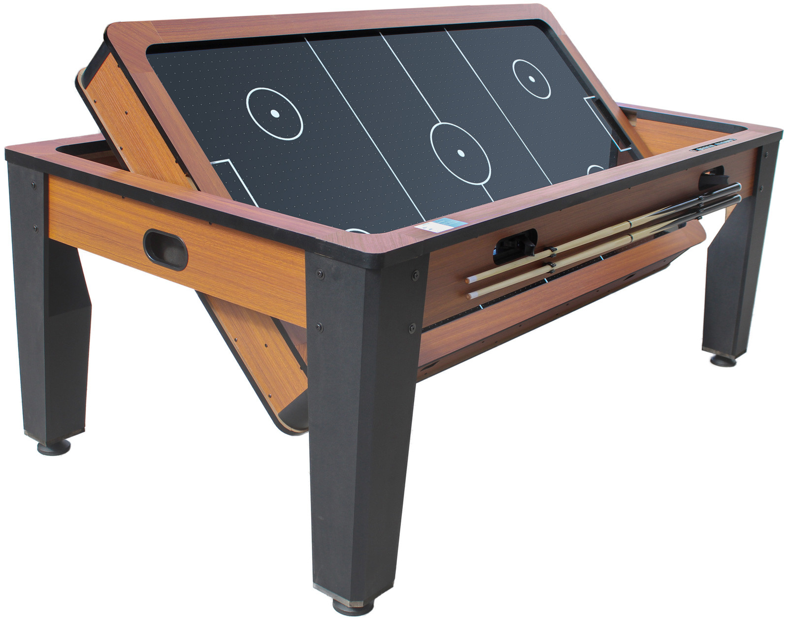 Table multi jeux air hockey 7FT convertible billard style industriel